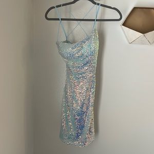 SEQUIN HOMECOMING DRESS